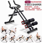 Foldable Ab Workout Machine for Home Gym – Adjustable Core & Waist Trainer for Women, Full Body Abdominal Exercise Equipment with Resistance Bands & LCD Display