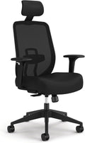 HON Altern Ergonomic Office Chair with Headrest, Arms, Wheels, Foam Cushion Seat, Mid Back Home Office Desk Chair Comfy, Gaming Chair, Height Adjustable Arms, Synchro-Tilt, Seat-Slide, Black