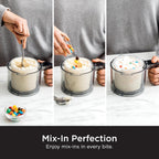 Ninja CREAMi, Ice Cream Maker, Ice Cream, Gelato, Sorbet,Milkshakes, Mix-ins, Smoothie Bowls & More, 7-in-1, Ice Cream Pints, Pint lid, Healthy Ice Cream, Compact, Perfect for Kids, Black, NC299AMZ
