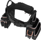Klein Tools 55428 Tradesman Pro Electrician's Padded Tool Belt and Tool Pouch Combo for Long-wear Comfort and Durability Size Large