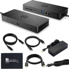 Dell WD19TB Thunderbolt Docking Station with 180W AC Power Adapter (130W Power Delivery) + HDMI Cable + DisplayPort Cable + Thunderbolt Cable + Microfiber Cloth Included