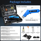 250W Hot Knife Foam Cutter for Grooving/Sculpture Styrofoam Cutter Foam Electric Cutting Tool Kit Adjustable Power Foam Cutter for EPP, EPS, XPS, EVA, Sponge, EPE, PU (FC250+Slotting)