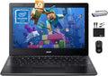 acer 311 Chromebook Laptop for 2025 Student Business  Dual-Core Intel N4500 Processor 11.6" HD Display  4GB RAM  192GB (64GB eMMC+128GB Card)  Webcam WiFi  Long Battery  Chrome OS +MarxsolAccessory