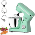 Electric Stand Mixer with 6.5 Quart Bowl, 660W Household Food Mixer 10+p Speeds, Kitchen Tilt-Head Bread Dough and Cake Mixers with Dough Hook, Whisk, Beater, Splash Guard and Egg Separator