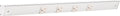 Task Lighting APT Angled Power Strip 24 inch  4 Receptacles  White