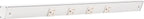Task Lighting APT Angled Power Strip 24 inch  4 Receptacles  White