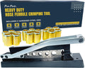 Pure Ponta Heavy Duty Ferrule Crimping Tool Air Hose Repair Kit for 3/8, 5/16, 1/4 inch ID Hoses, Crimper w/ 5 Hardened Steel Dies & 15 Ferrules Fittings, Torch & Compressor Crimpers