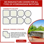Premium Hot Tub Cover | Custom Made Replacement Spa Cover | Energy-Saving Hot Tub Covers Built for All Climates | 6, 5, or 4 inch Taper