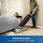 Vacmaster UB0402 Commercial Vacuum Cleaner Ultra-Lightweight 14L Capacity Bagged Upright Vac with LED Headlight and 2-Speed Setting Powerful Suction for Pets, Carpets & Hard Floor