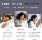 Lincove Cloud Natural Canadian Down Pillow, White Luxury Sleeping Pillow - 625 Fill Power, 500 Thread Count Cotton Shell, Made in Canada, Standard - Firm, 1 Pack
