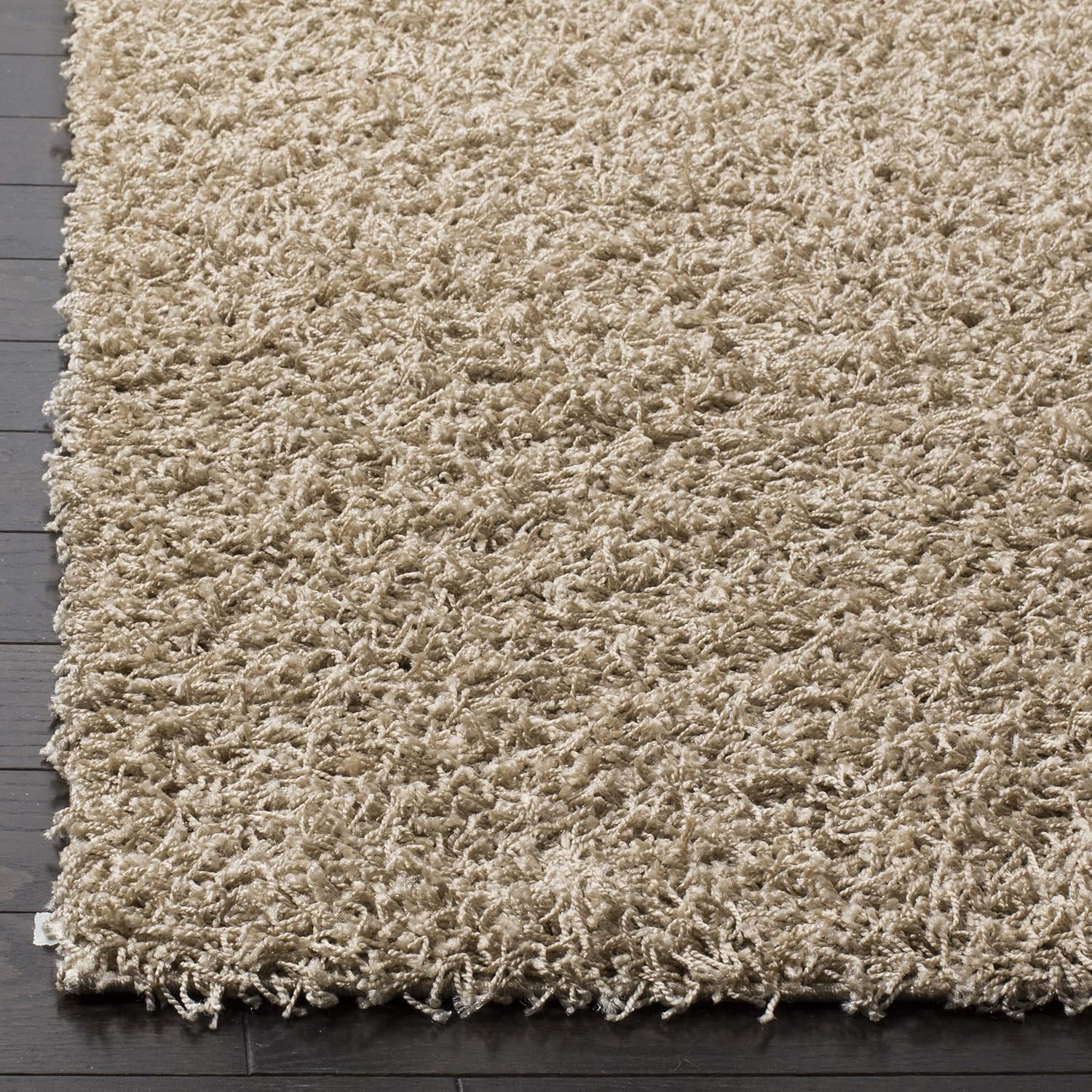 SAFAVIEH Area Rug 9x12 - Athens Shag Collection - Large - Beige, Non-Shedding & Easy to Clean, Ideal for Living Room, Bedroom, Dining Space (SGA119G)