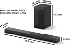 LG S70TY 3.1.1-Channel QNED TV Matching Soundbar  Dolby Atmos  Wow Orchestra  Rear Speaker Ready  Wireless Subwoofer