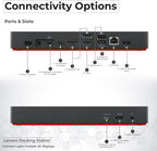 40B00135US Lenovo Thinkpad Docking Station USB C - 1 Year Warranty  Supports 4K Display  Thunderbolt 4 Dock with 135W Adapter  HDMI  DisplayPort  Thunderbolt Cables & Cloth - Lenovo Docking Station