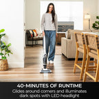 Kenmore 200 Series DS2000 Cordless Stick Vacuum Lightweight Cleaner 2-Speed Power Suction LED Headlight 2-in-1 Handheld for Hardwood Floor, Low Pile Carpet & Pet Hair