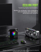 GMKtec Gaming PC  K11 AMD Ryzen 9 8945HS(8C/16T  Up to 5.2GHz)  32GB DDR5 RAM 1TB Mini PC Desktop Computer  Oculink  Dual NIC 2.5GbE LAN  HDMI/DisplayPort/USB4*2