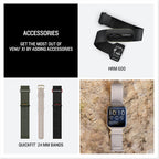 Garmin® Venu® X1  Thin and Lightweight GPS Smartwatch  AMOLED Display  Advanced Health and Fitness Features  Soft Gold with Titanium Caseback and French Gray ComfortFit Nylon Band
