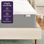 Sleep Innovations Marley 12 Inch Green Tea Gel Memory Foam Mattress, King Size, Bed in a Box, Medium Firm Feel