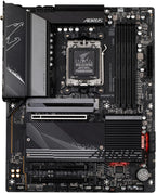 GIGABYTE B650 AORUS Elite AX AMD AM5 ATX Motherboard, Support Ryzen 9000/8000/7000 Series, DDR5, 14+2+1 Power Phase, PCIe 5.0 M.2, USB-C 3.2 Gen 2, WIFI6E, 2.5GbE, EZ-Latch, Q-Flash, RGB Fusion