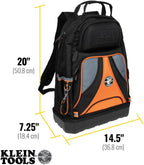 Klein Tools 55421BP-14 Tool Backpack, Heavy Duty Tradesman Pro Tool Bag Organizer with 39 Pockets, Molded Bottom