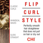 CHI Tourmaline Ceramic Flat Iron Hair Straightener 1", Professional Hair Styling Tool for Silky Smooth Hair, Frizz Control & Curling, Pure Pink 1" Plates