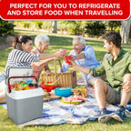 Koolatron 12V Iceless Cooler & Warmer – Portable Electric Cooler/Nevera Portátil Eléctrica for Car Truck Camper Boat, Hard Sided Mini Fridge for Camping Picnic Travel Lunch Food Drinks Office 26 qt