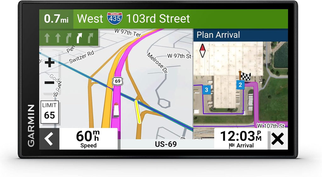 Garmin dezl OTR610  Large  Easy-to-Read 6" GPS Truck Navigator  Custom Truck Routing  High-Resolution Birdseye Satellite Imagery