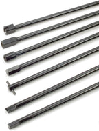Steelman 7-Piece Spare Tire Retrieval Tool Kit, Lower and Raise Cradle-Suspended Tires, Flat, Pin, Hex, 12-mm Square, Slotted, ⅜-inch Square Heads