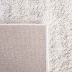 SAFAVIEH Berber Shag Collection Area Rug - 9' x 12', Ivory & Light Grey, 1.2-inch Thick Ideal for High Traffic Areas in Living Room, Bedroom (BER563F)