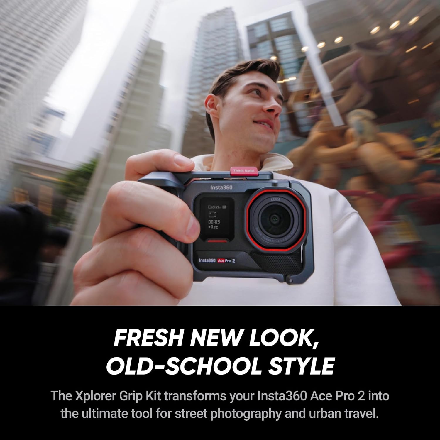 Insta360 Ace Pro 2 Xplorer Bundle Dual Battery- 8K Waterproof Action Camera Co-Engineered with Leica  1/1.3" Sensor  Dual AI Chip  Leading Low Light  Superior Audio  Flip Screen & AI Editing for Vlogs
