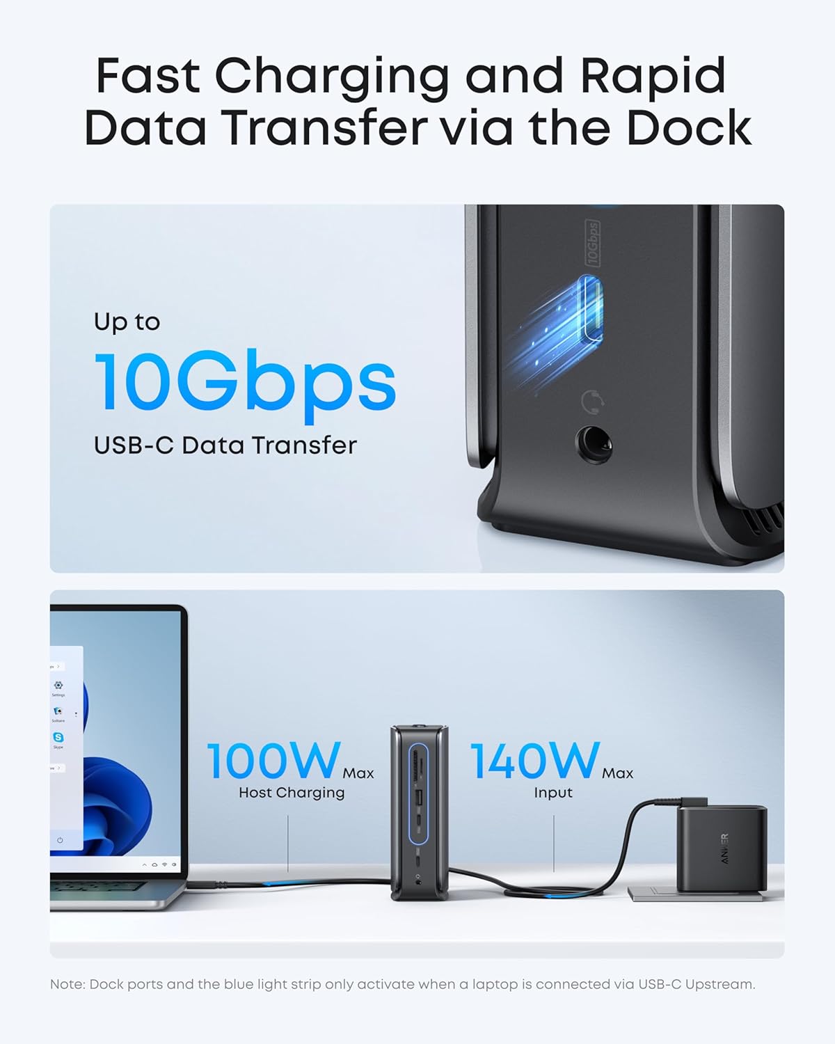 Anker Nano Laptop Docking Station with Detachable Hub  13-in-1 USB-C Triple Display Docking with 2 HDMI+1 DP  10 Gbps USB-C  3 USB-A  Audio  SD/TF  Ethernet  100W Max PD for Dell  Lenovo  HP  and More