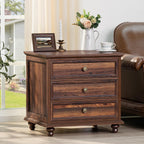 Farmhouse Dresser and Nightstand Set - 3 Piece, 54" Wide Dresser and 24" Nightstands for Bedroom, Living Room, Hallway