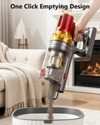 Cordless Vacuum Cleaner, 580W 50Kpa 65Mins Vacuum Cleaner for Home, Stand-Free Stick Vacuum, OLED Display, Auto Scrap Dust Tech, Lightweight, Anti-Tangle Vacuum Cordless for Woodfloor Carpet Pet Hair