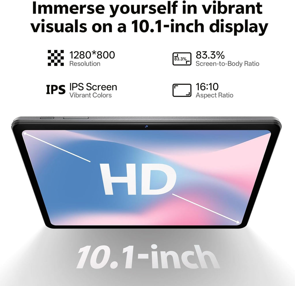 Tablet 10.1 inch Android 16 Tablet with Octa-Core Processor, 20GB RAM 128GB ROM 1 TB Expandable, 1280x800 HD IPS Touch Screen, GPS, 8H Battery, WiFi 6, BT 5.2, Dual Camera (Blue)