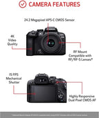 Canon EOS R10 Mirrorless Camera with RF-S 18-45mm Lens Kit