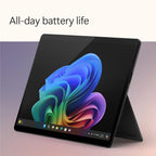 Microsoft Surface Pro 2-in-1 Laptop/Tablet (2024)  Windows 11 Copilot+ PC  13" Touchscreen OLED Display  Snapdragon X Elite (12 Core)  16GB RAM  256GB Storage  Black  Amazon Exclusive