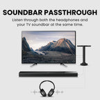 Avantree Duet - Dual Wireless Headphones for TV Watching  Clear Voice & Loud Volume for Seniors and the Hard of Hearing  Easy Plug & Play Setup  with 2.4GHz RF Transmitter & Charging Dock
