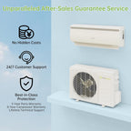 Real Relax 12000 BTU Mini Split Air Conditioner & Heater, 20 SEER2, 115V Inverter, Cools & Heats Up to 750 Sq.Ft, WiFi & Alexa Compatible, R454B Refrigerant, Included Installation Kit Ductless