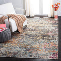 SAFAVIEH Madison Collection Area Rug - 12' Square, Black & Gold, Modern Abstract Design, Non-Shedding & Easy Care, Ideal for High Traffic Areas in Living Room, Bedroom (MAD460Z)