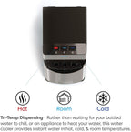 Brio Self Cleaning Bottom Loading Water Cooler Water Dispenser- 3 Temperature Settings