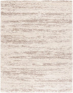 SAFAVIEH Hudson Shag Collection Area Rug - 9' x 12', Ivory & Beige, Modern Design, Non-Shedding & Easy Care, 2-inch Thick Ideal for High Traffic Areas in Living Room, Bedroom (SGH206B)