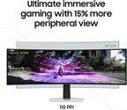 Samsung 49" Odyssey G93SC Series Curved Gaming Monitor  QD-OLED  240Hz  0.03ms  DQHD  G-Sync Compatible  FreeSync Premium Pro  Adjustable Stand