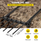 Premium 46-Inch Hand Tiller Broad Fork Tool For Gardening Cultivating