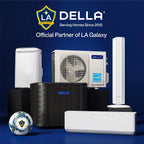 DELLA Umbra Series 12000 BTU Mini Split Work with Alexa 20 SEER2 Cools Up to 550 Sq.Ft Energy Saving Split AC & Pre-Charged 1 Ton Heat Pump Ductless Inverter System