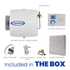 AprilAire 500 12-gal. Whole-House Small Bypass Evaporative Humidifier with Automatic Digital Control for up to 3,600 sq. ft. + AprilAire Model 5844 Humidifier Installation Kit