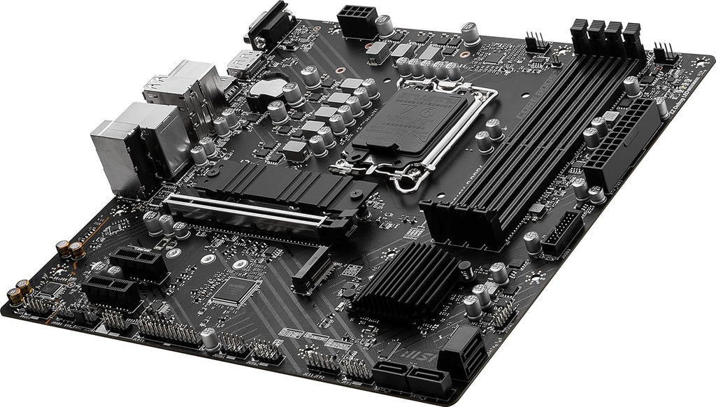 MSI PRO B760M-P DDR4 ProSeries Motherboard (Supports 12th/13th/14th Gen Intel Processors, LGA 1700, DDR4, PCIe 4.0, M.2, USB 3.2 Gen2, HDMI/DP, mATX)