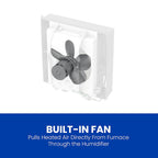 AprilAire 700M Whole-House Fan Powered Humidifier, Manual Control, Large Capacity, Up to 5,300 Sq. Ft., 18GPD, Gray