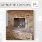 LegendFlame Carl 28" W Electric Fireplace Insert (EF262), Fireplace Heater 750/1500W, Fire Crackling Sound, Remote Control