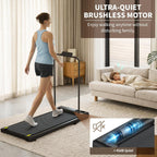 STRIDEMAX Quiet Folding Treadmill with Manual Incline, 2.5HP Under Desk Walking Pad, Basic LED Display, Shock Absorption, Space-Saving Fitness Equipment for Small Apartments - Joystride Series