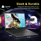 ASUS Chromebook Laptop Student Business 2024  14" FHD Anti-Glare Display  8-Core MediaTek Kompanio 520  4GB RAM  128GB (64GB eMMC+64GB Card)  Webcam  WiFi  15+ Hrs Battery  Chrome OS +HubxcelAccessory