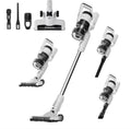 Eureka Cordless Vacuum Cleaner, Anti-Tangle Brushroll, Rechargeable Stick Vacuum, Lightweight for Carpet, Hard Floor, Pet Hair, White NEC280WH